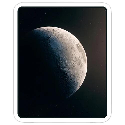 Crescent Moon Celestial Artwork - Sticker