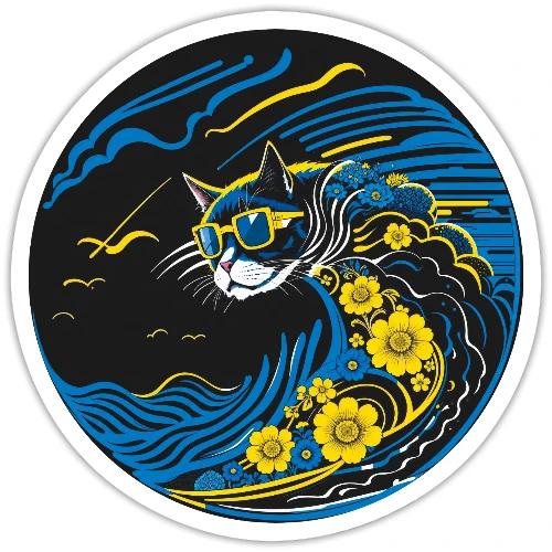 Wavecat Wave - Sticker