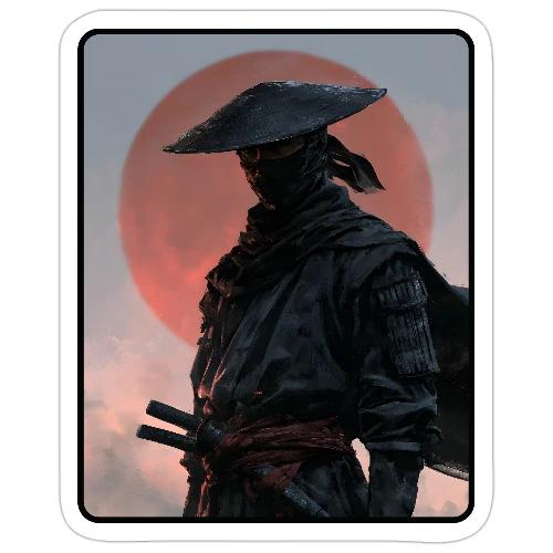 Ninja Warrior Under the Red Sun - Sticker