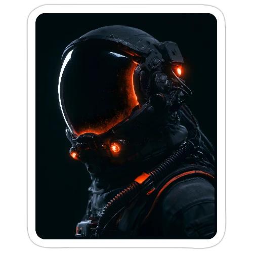 Futuristic Astronaut Helmet - Sticker