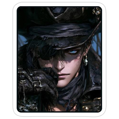 Dark Anime Pirate Warrior - Sticker