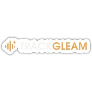 TrackGleam Logo Sticker Size S (4"x 4")