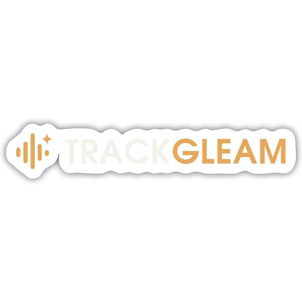 TrackGleam Logo Sticker Size S (4"x 4")