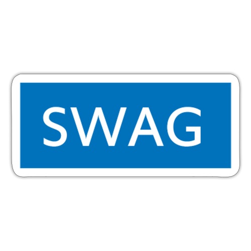 Swag blue Hoodie - Sticker