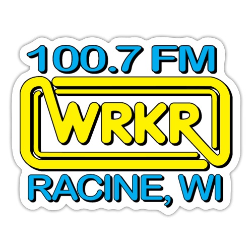 WRKR 100.7 FM - Racine, WI - Sticker