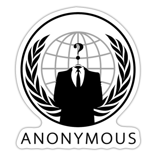 Anonymous 1 - Black - Sticker