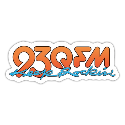 93QFM Keep Rockin' - Sticker
