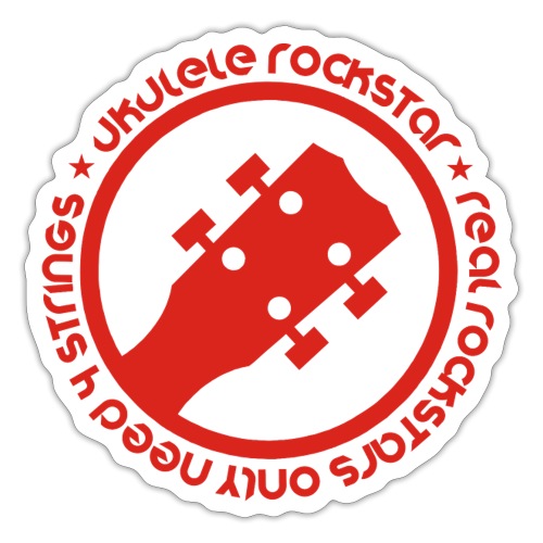 Ukulele Rockstar - Sticker