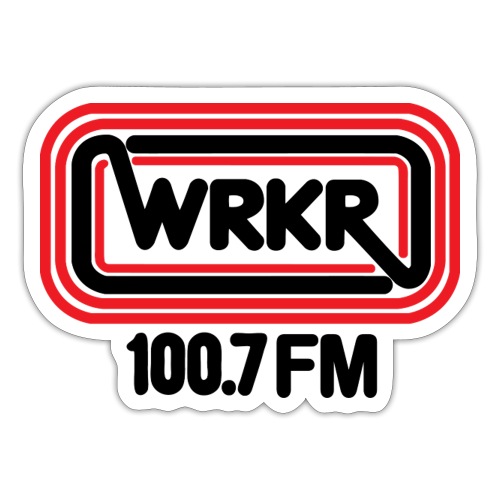 WRKR 100.7 FM - Sticker