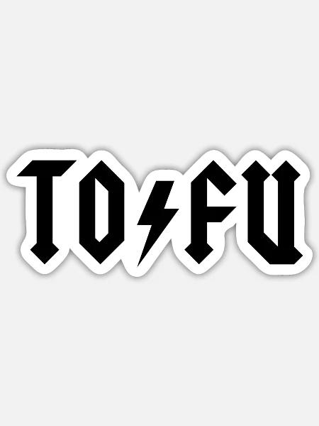 Rocking TOFU Vegetarian B - Sticker - white matte