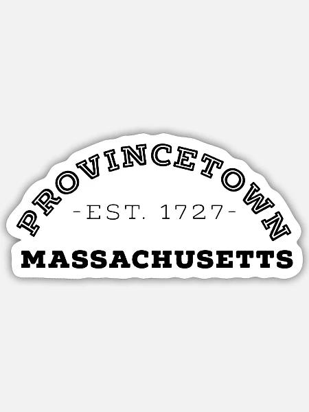 Provincetown Massachusetts - Sticker - white matte