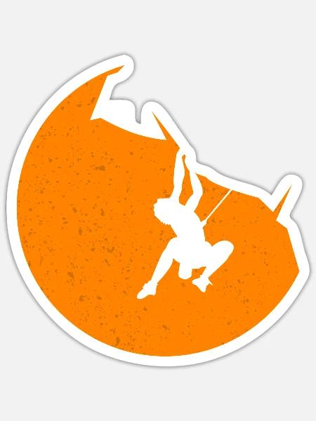 Rock Climbing - Sticker - white matte