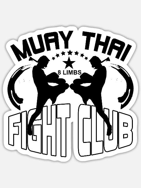Muay Thai - Sticker - white matte