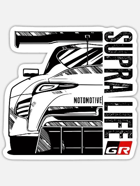 SUPRA Life - Sticker - white matte
