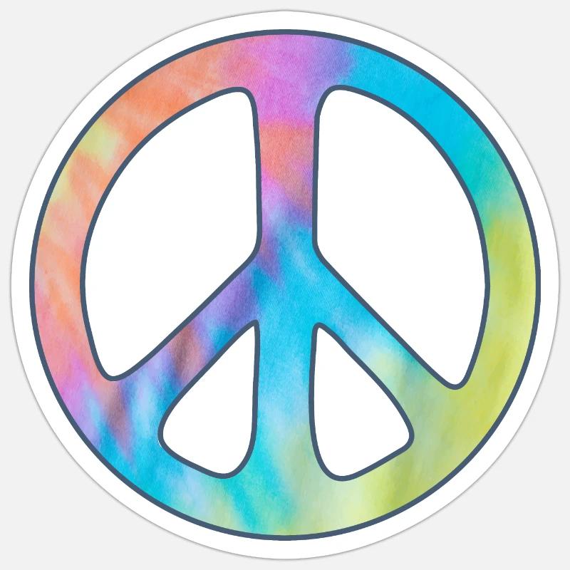 tie dye peace sign image