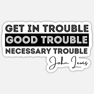 John Lewis #GoodTrouble Vinyl Decal Bumper Sticker – Politdecal 1 thumbnail image