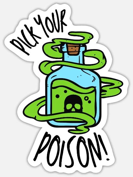  - Sticker - white matte