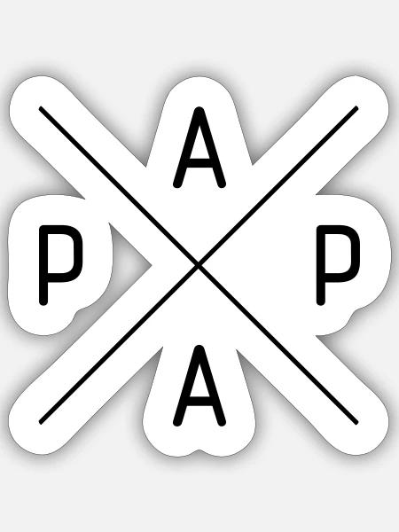 papa - Sticker - white matte