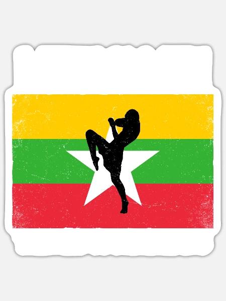 Lethwei Fighter - Sticker - white matte