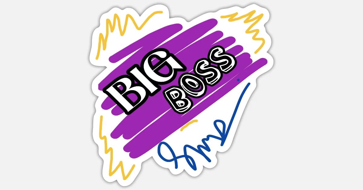 Big boss' Sticker | Spreadshirt
