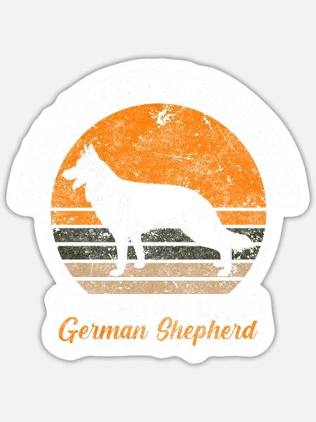 Shepherd Dog Dogs Service Dogs - Sticker - white matte