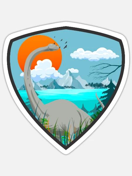 Brachiosaurus from Jurassic World - Sticker - white matte