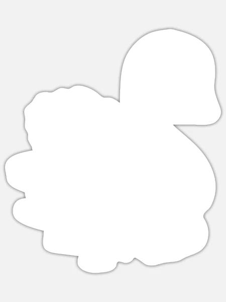 Elegant Vintage Swan On The Water - Sticker - white matte