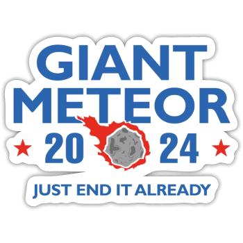 Giant Meteor 2024 - Sticker - white matte - Front