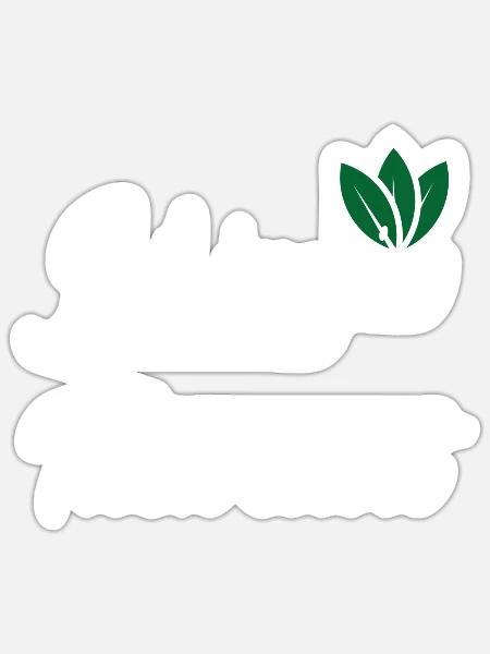 - Sticker - white matte
