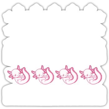 Axolotl Salamander - Sticker - white matte - Front