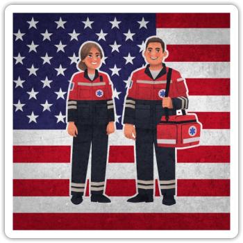 Emt Paramedic - Sticker - white matte - Front