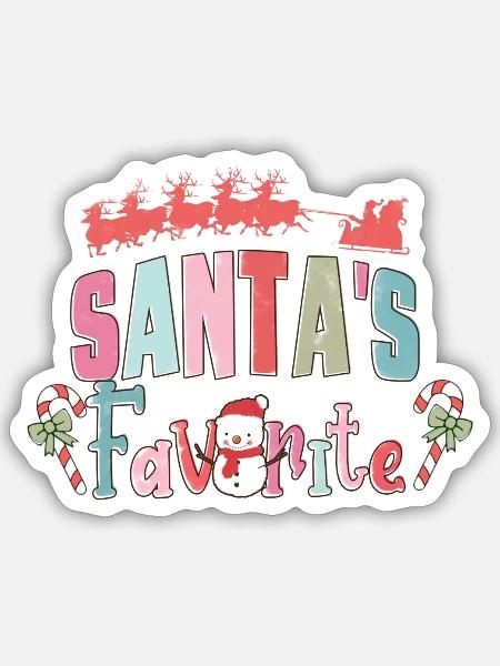 Santa Favorite 2022 - Sticker - white matte