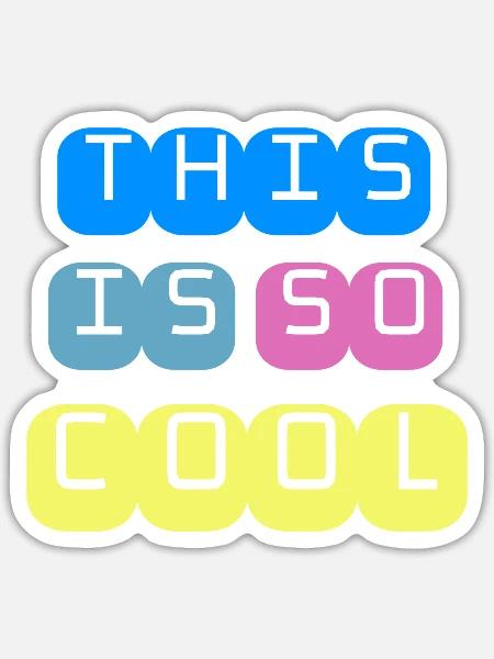 - Sticker - white matte