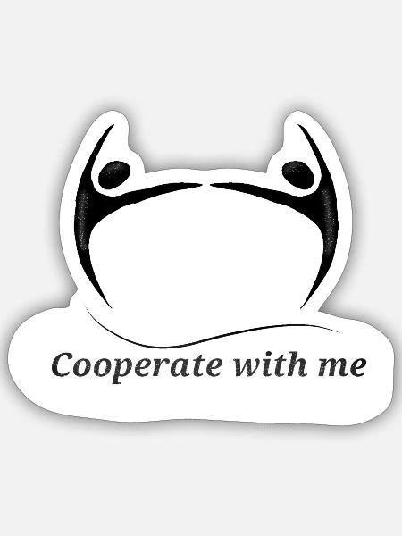 Let's collaborate - Sticker - white matte