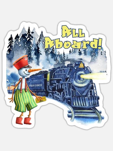 Polar Express - Sticker - white matte
