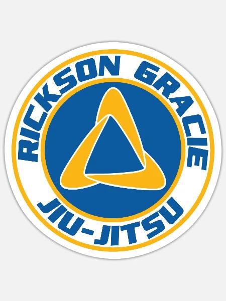 Rickson Gracie Jiu-Jitsu - Sticker - white matte