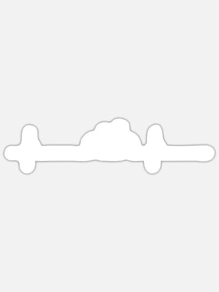- Sticker - white matte