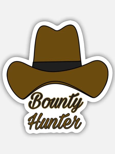 Bounty hunter - Sticker - white matte