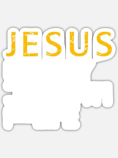 Jesus is the way the truth and the life - Sticker - white matte