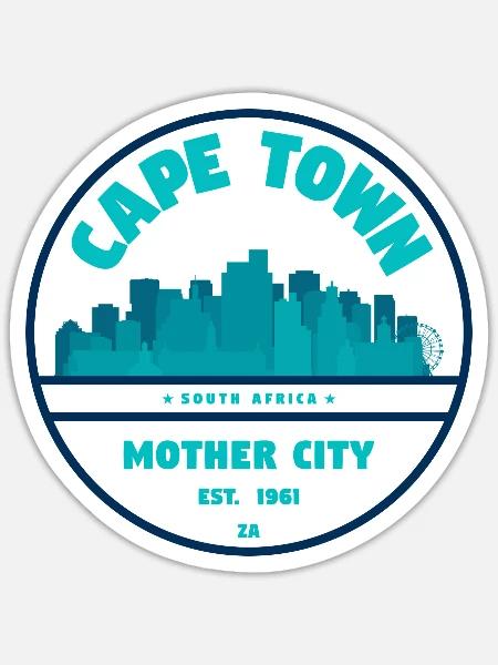 Cape Town - Sticker - white matte
