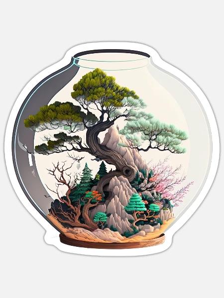 - Sticker - white matte