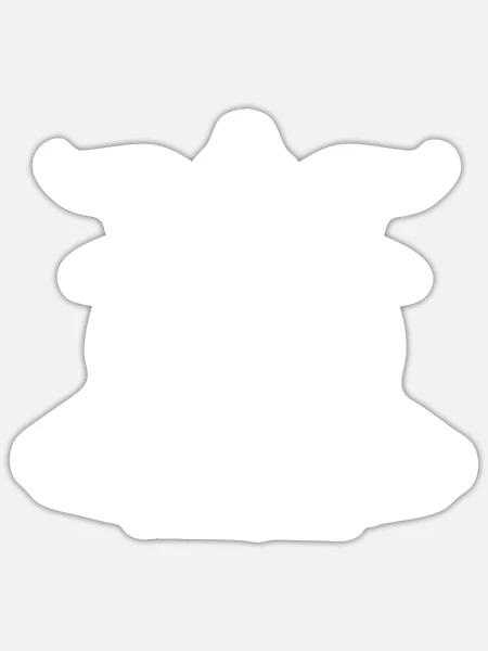 - Sticker - white matte