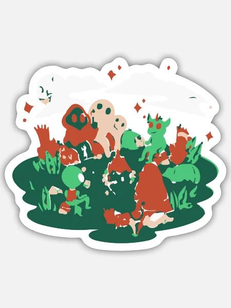 - Sticker - white matte