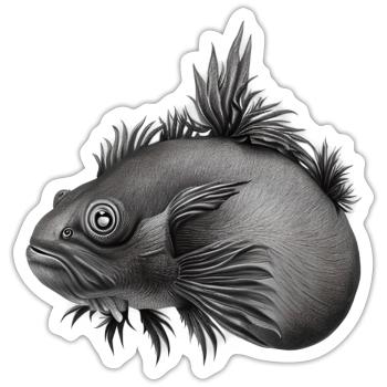 prehistoric axolotl - Sticker - white matte - Front