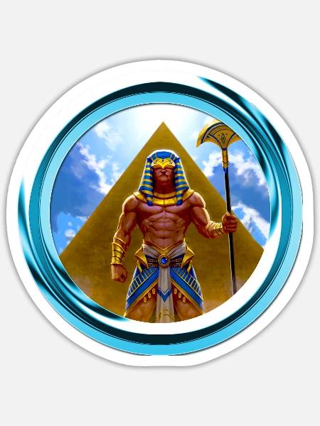 Pyramid Warden gods unchained - Sticker - white matte