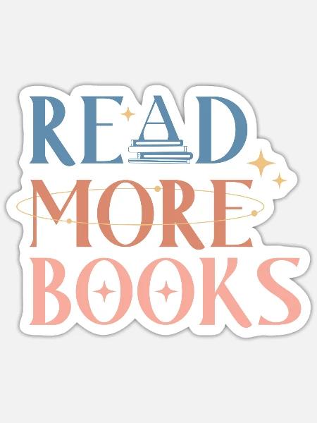 Read More Books - Sticker - white matte