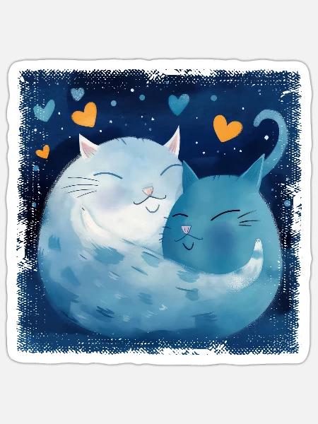 - Sticker - white matte