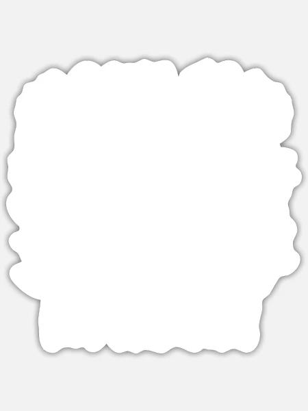  - Sticker - white matte