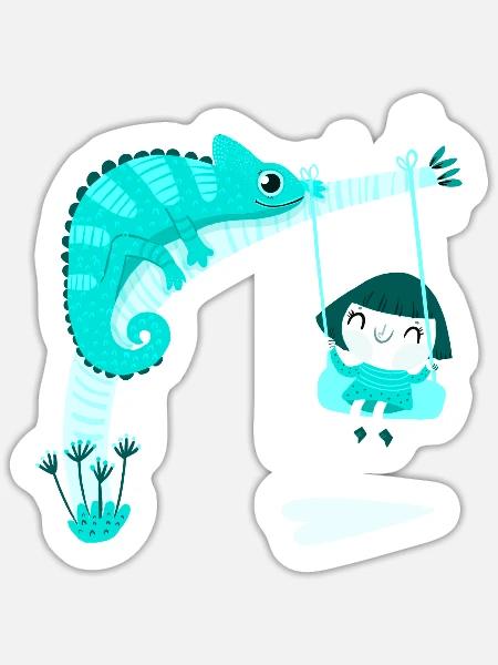 - Sticker - white matte