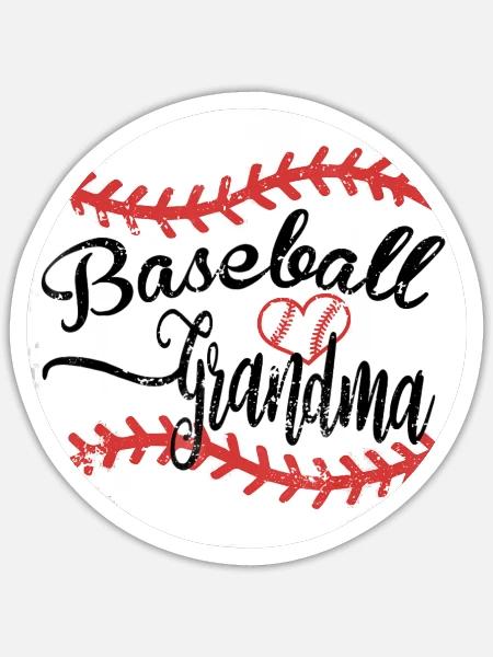 Proud Baseball Grandma - Sticker - white matte